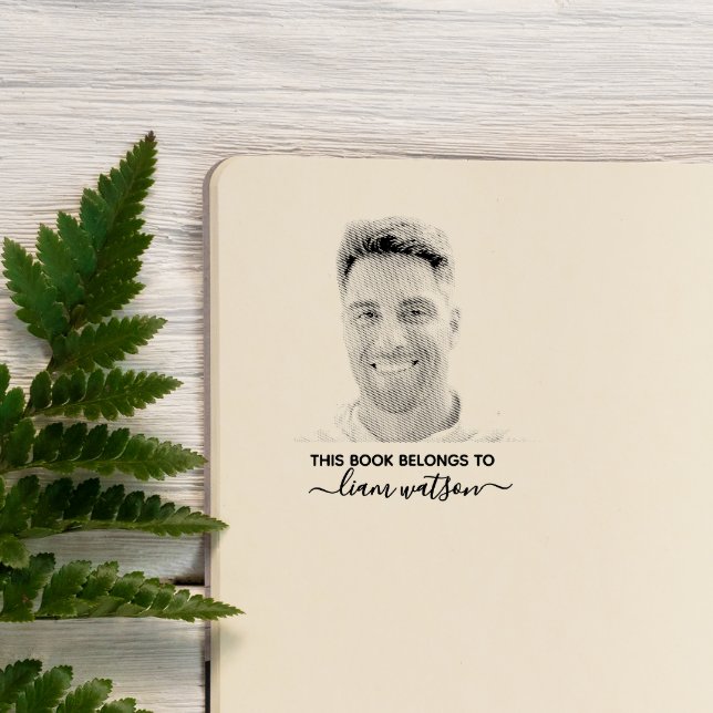 Sello De Caucho Este libro pertenece a foto personalizada (Subido por el creador)