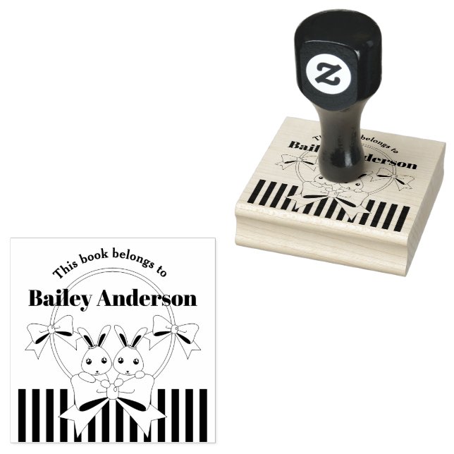 Sello De Caucho Este Libro Pertenece A La Célula De Libros De Niño (Sellado)