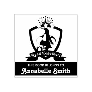 Sello De Caucho Este Libro Pertenece A La Librería Infantil Pingüi