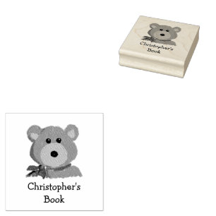 Sello De Caucho Este libro pertenece a un monograma