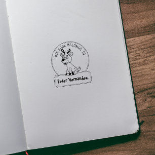 Sello De Caucho Este Libro Pertenece Al Libro Infantil, Cervantes,