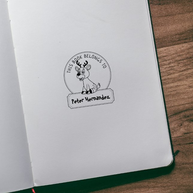 Sello De Caucho Este Libro Pertenece Al Libro Infantil, Cervantes, (Subido por el creador)