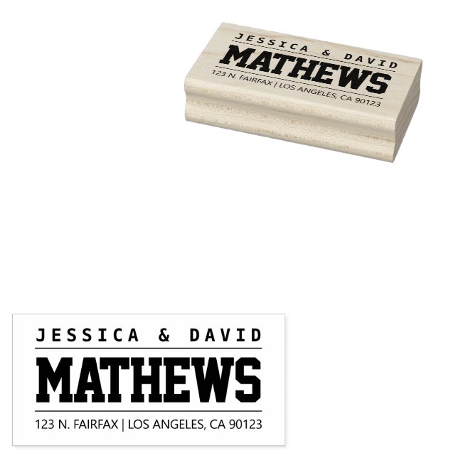 Sello De Caucho Estilo creativo audaz (Sellado)