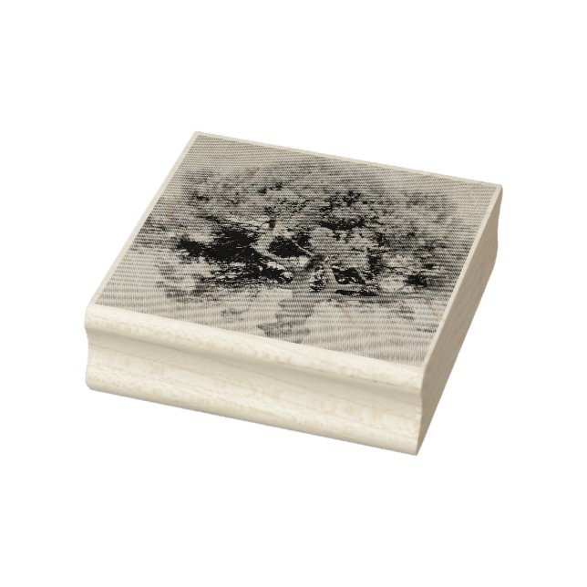 SELLO DE CAUCHO ESTILO DE ARTE Y DISEÑO DE MADERA REVESTIDO (Sello)