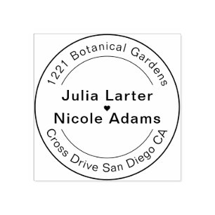 Sello De Caucho Estilo geométrico parquear Boda metálico de cobre