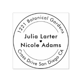 Sello De Caucho Estilo geométrico parquear Boda metálico de cobre