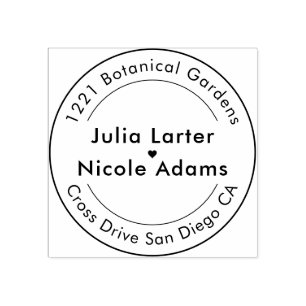 Sello De Caucho Estilo geométrico parquear Boda metálico de cobre