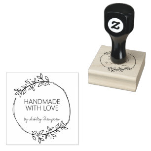 Sello De Caucho Estilo Personalizado Hecho a Mano Por