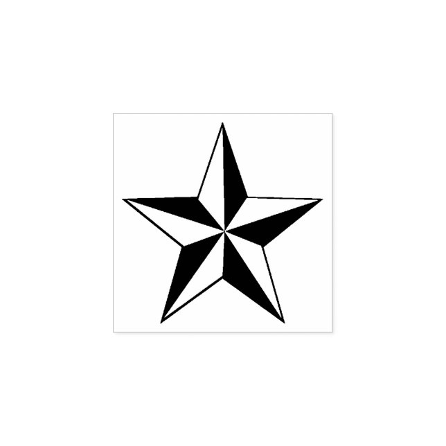 Sello De Caucho Estrella (Impresión)