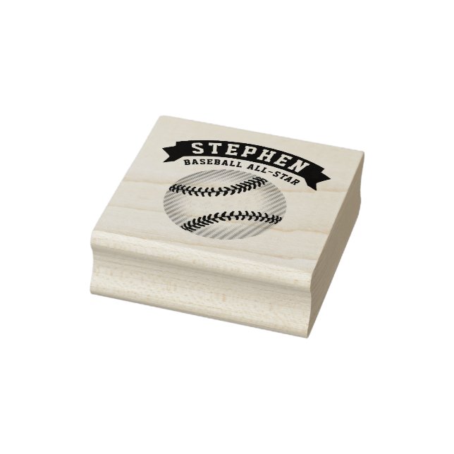 Sello De Caucho Estrella de Béisbol (Sello)