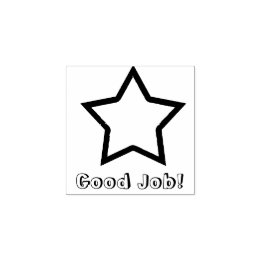 Sello De Caucho Estrella del trabajo bueno