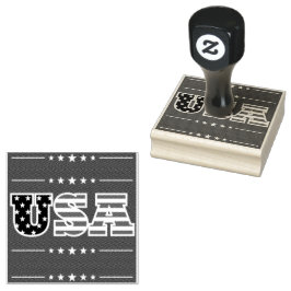 Sello De Caucho Estrellas de bandera de Estados Unidos |