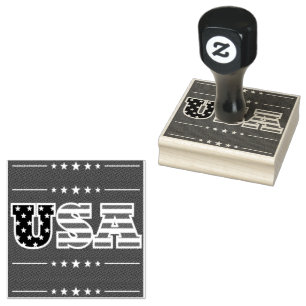 Sello De Caucho Estrellas de bandera de Estados Unidos  