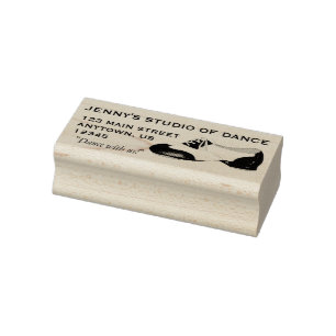 Sello De Caucho Estudio de Danza Personalizada Tap Shoe