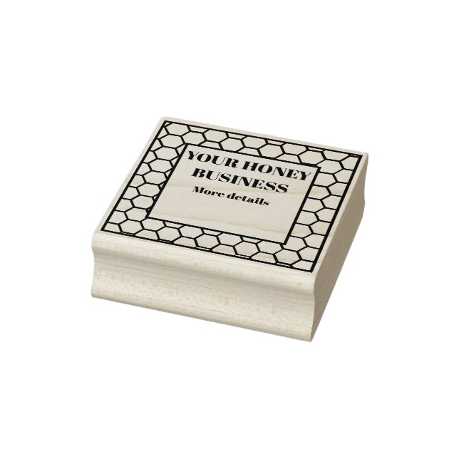 Sello De Caucho Etiqueta de miel (Sello)