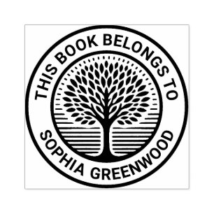 Sello De Caucho Ex Libris - Árbol 03