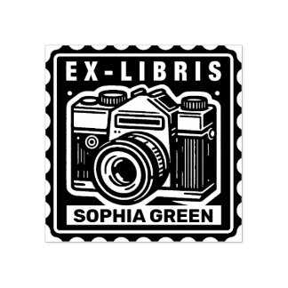 Sello De Caucho Ex Libris - Cámara de época