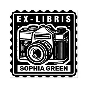 Sello De Caucho Ex Libris - Cámara de época