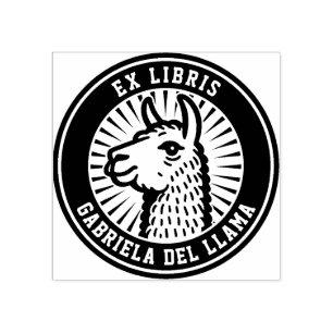 Sello De Caucho Ex Libris - Campeón de Llama