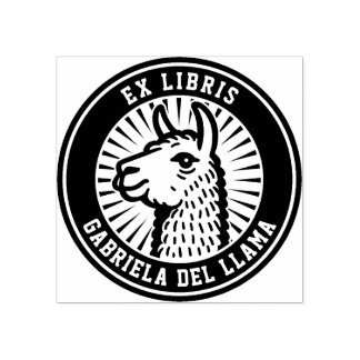 Sello De Caucho Ex Libris - Campeón de Llama