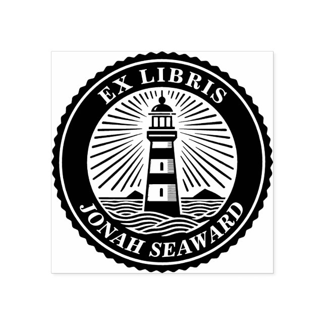 Sello De Caucho Ex Libris - Faro (Impresión)