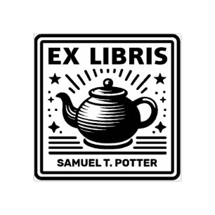 Sello De Caucho Ex Libris - Fiesta del té