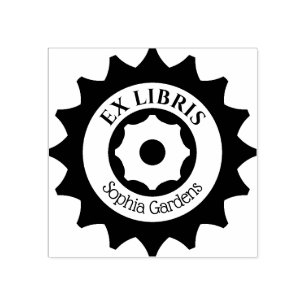 Sello De Caucho Ex Libris Gears