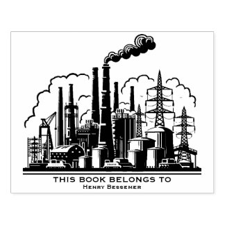 Sello De Caucho Ex Libris - Industria Pesada