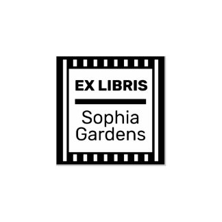 Sello De Caucho Ex Libris Moderno