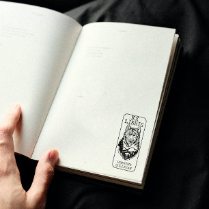 Sello De Caucho Ex Libris personalizado, libro de la biblioteca de