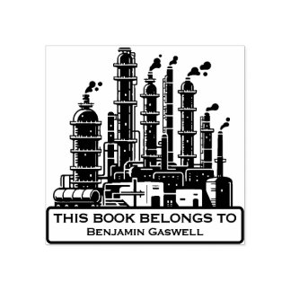 Sello De Caucho Ex Libris - Refinería petrolera
