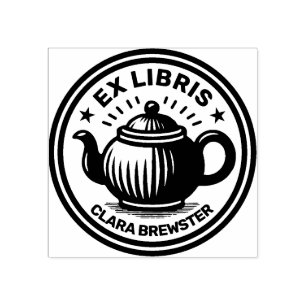 Sello De Caucho Ex Libris - Tea Pot