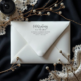 Sello De Caucho Exquisite Elegant Wedding Anniversarie Address