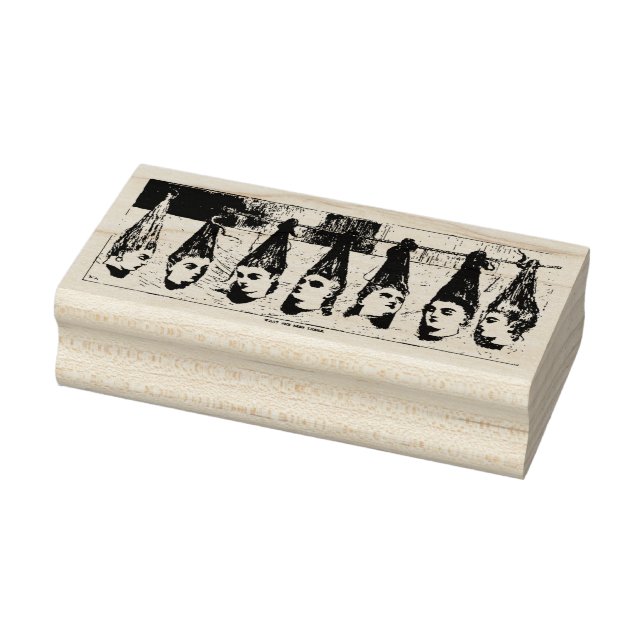 Sello De Caucho Extraña estampilla de damas victorianas decapitada (Sello)