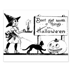 Sello De Caucho Fabricación de tarjetas Vintage Halloween