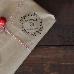 Sello De Caucho Fabricado a mano con amor,