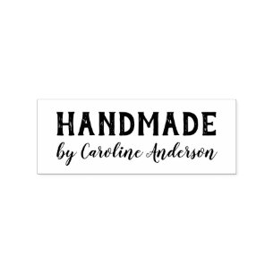Sello De Caucho Fabricado a mano por nombre personalizado