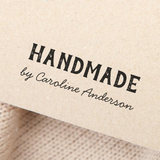 Sello De Caucho Fabricado a mano por nombre personalizado estilo m