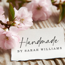 Sello De Caucho Fabricado a mano por nombre personalizado guión ma