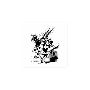 Sello De Caucho Fairy Rabbit tale White - Alice en Wonderland -