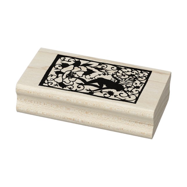 Sello De Caucho Fairy Silhouette (Sello)