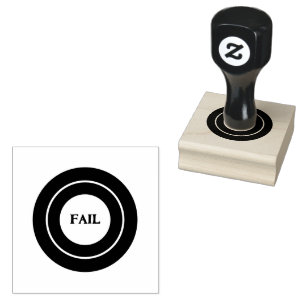 Sello De Caucho FALLA Texto personalizado Control de calidad Audit