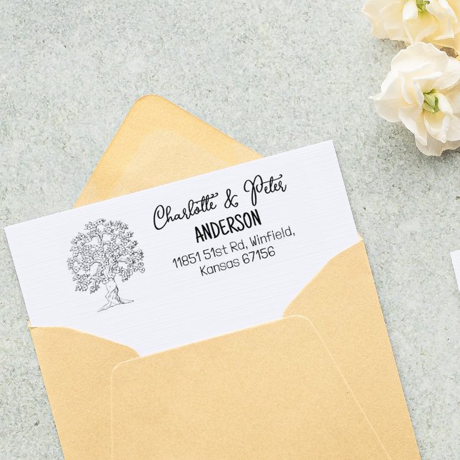 Sello De Caucho Familia de direcciones de devolución de árbol (Subido por el creador)