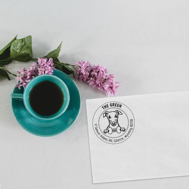 Sello De Caucho Familia de direcciones de devolución de perro con  (Subido por el creador)