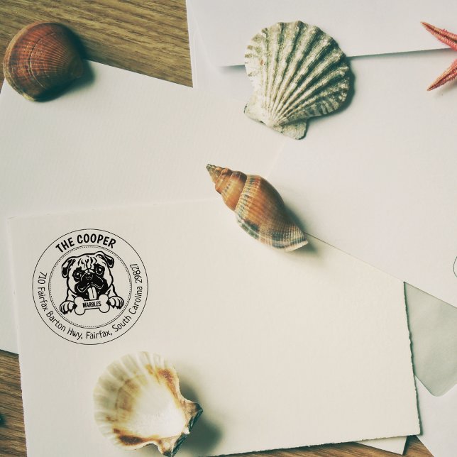 Sello De Caucho Familia de direcciones de devolución de perro de p (Subido por el creador)