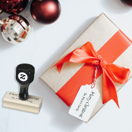 Sello De Caucho Familia personalizado Nombre Feliz Navidad Felices