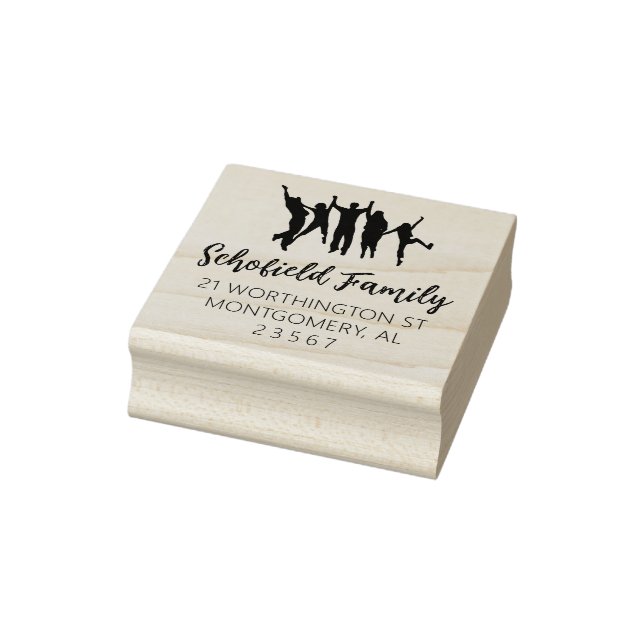 SELLO DE CAUCHO FAMILIA RETORNO DIRECCIONAR JUMP RUBBER STAMP (Sello)