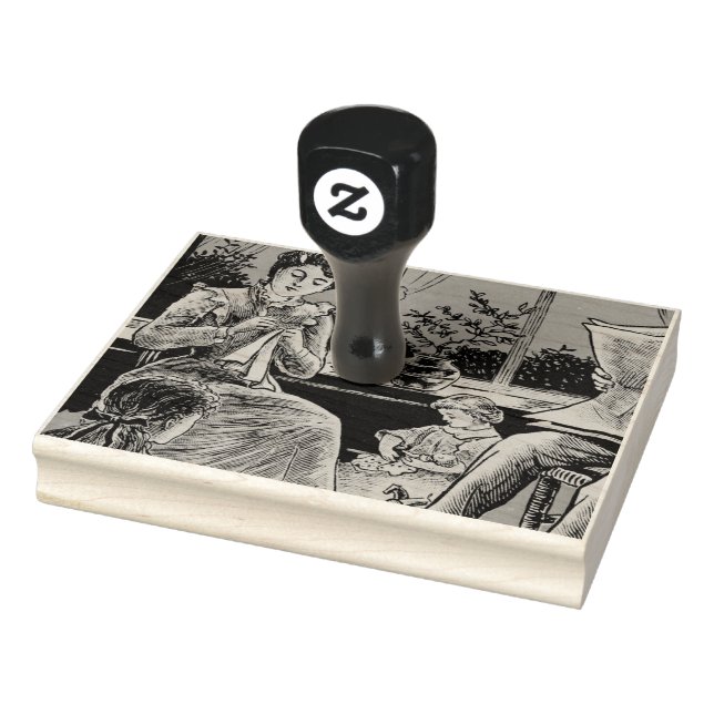 Sello De Caucho Familia Tradicional Hogar Esposa Hijos Esposos (Sello)