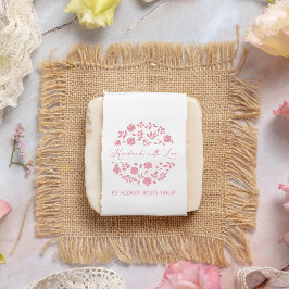 Sello De Caucho Fancy Handmade with Love Rosas & Brands Wreath