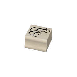 Sello De Caucho Fancy Monograma E Editar diseño para cambiar